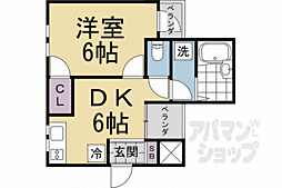 ソリオ1 1DKの間取図画像