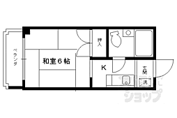 コンラッドハイツ 1Kの間取図画像