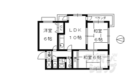 クレメント五条 3LDKの間取図画像