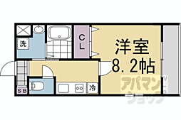 クオリエ丹波口 1Kの間取図画像
