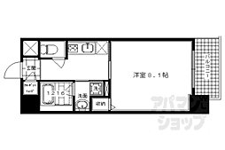 ジョイシティ二条城前 1Kの間取図画像