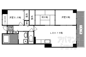 パレスコート二条 203 ｜ 京都府京都市中京区西ノ京職司町（賃貸マンション3LDK・2階・70.72㎡） その2