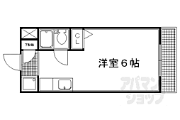 マーク西陣 1Kの間取図画像