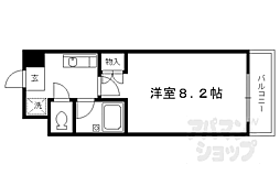メゾンドエクレール 1Kの間取図画像