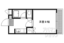 クレールモア 1Kの間取図画像