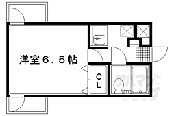 エイム二番町 1Kの間取図画像
