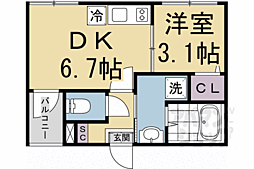 TeaPavilion 1DKの間取図画像