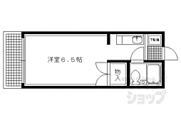 サテンドール千本 1Kの間取図画像