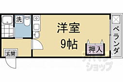 パラシオイケダ ワンルームの間取図画像