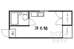 オリオンプラザ 1Kの間取図画像