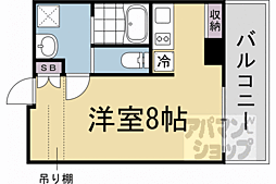 山善ビル 1Kの間取図画像