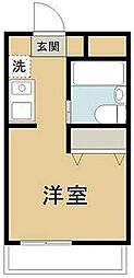 メゾン・ド・プラシード ワンルームの間取図画像