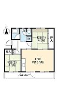 UR洛西新林  ｜ 京都府京都市西京区大枝東新林町3丁目（賃貸マンション2LDK・4階・51.75㎡） その2