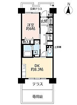 UR奈良学園前・鶴舞  ｜ 奈良県奈良市鶴舞西町（賃貸マンション1DK・1階・43.19㎡） その2