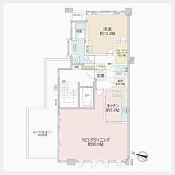 パークシティ成城Eコート 1SLDKの間取図画像
