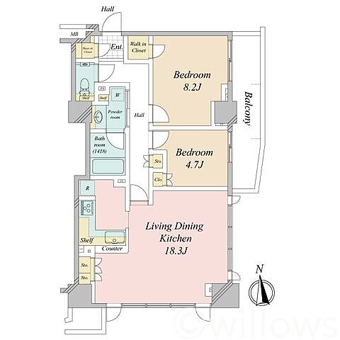 間取り シティタワー大泉学園 18階/-