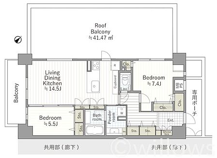2019年8月にフルリフォーム済み住戸です。細かなところまで設計されたリフォームとなっております。リビング横の間仕切りは売主負担にて実施予定（要相談）