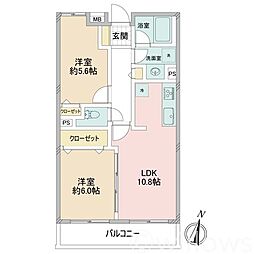 間取図画像 2LDK