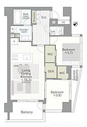 間取図画像 2SLDK