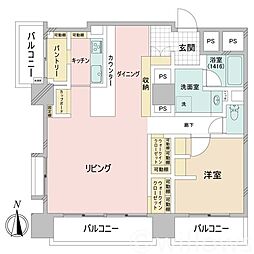 高円寺サマリヤマンション 1LDKの間取図画像