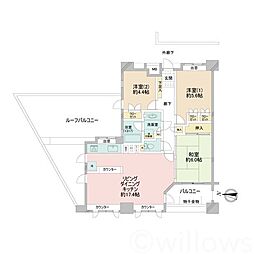 グリーンコーポ東高円寺 3LDKの間取図画像