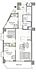 間取り：3LDK　専有面積61.79m2、バルコニー面積8.56m2
