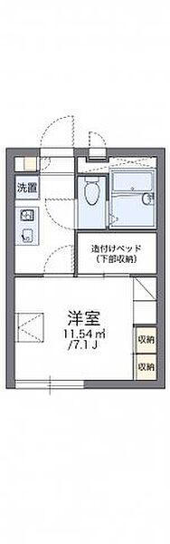 レオパレスエスペランサ 104｜京都府相楽郡精華町桜が丘1丁目(賃貸アパート1K・1階・19.87㎡)の写真 その2