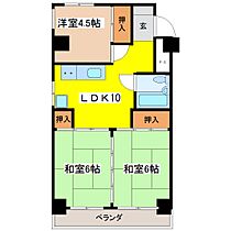 氷川ハイツ 606 ｜ 福井県福井市文京 3丁目1-14（賃貸マンション3LDK・6階・51.92㎡） その2