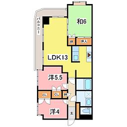 URBANCONCIERIA城東 3LDKの間取図画像
