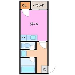 LAFORT 1Kの間取図画像
