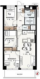 間取図画像 3LDK