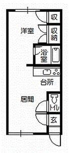 第5リバーハイツ藤 111｜北海道旭川市緑が丘東四条1丁目(賃貸アパート1DK・1階・29.61㎡)の写真 その2