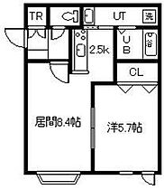 ロワールD 105 ｜ 北海道旭川市旭神二条2丁目8番地14号（賃貸アパート1LDK・1階・39.24㎡） その2