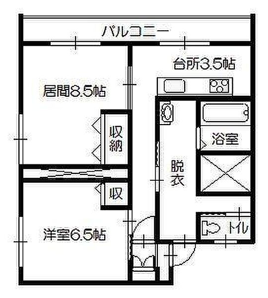 ソフィーユ南6条 201｜北海道旭川市南六条通25丁目(賃貸マンション1LDK・2階・56.48㎡)の写真 その2