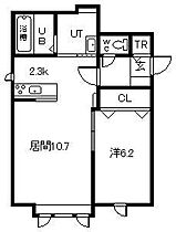 セナール医大前A 101 ｜ 北海道旭川市緑が丘東四条1丁目2番地7号（賃貸アパート1LDK・1階・46.05㎡） その2