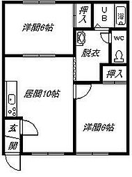 間取図画像 2LDK