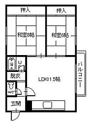 間取図画像 2LDK