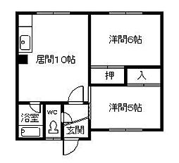 間取図画像 2LDK