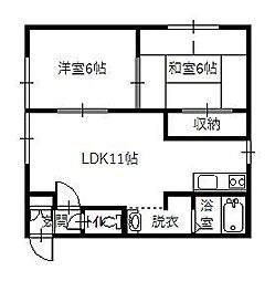 間取図画像 2LDK