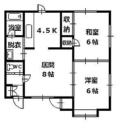 間取図画像 2LDK