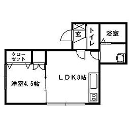 間取図画像 1DK