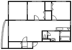 ルミエール東光 3LDKの間取図画像
