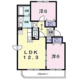 ベル・グランデ.A 2LDKの間取図画像
