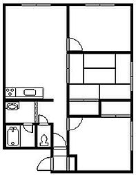 コーポあさひ 3LDKの間取図画像