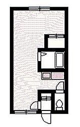 コーポイースト 1LDKの間取図画像