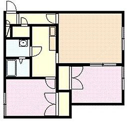 VIPトヨオカ 2LDKの間取図画像