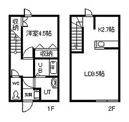 BMS-2 1LDKの間取図画像