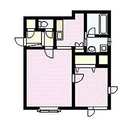 カリオンR 1LDKの間取図画像