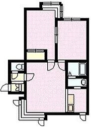 ヴェルデ 2LDKの間取図画像