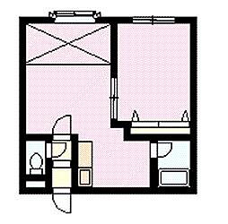 プレキャトラン 1LDKの間取図画像